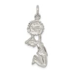 Sterling Silver Cheerleader Charm - Image 4