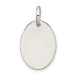 Sterling Silver Polished Enamel Faith Pendant - Image 3