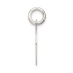 Sterling Silver Polished Enamel Believe Pendant - Image 2