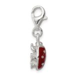 Sterling Silver Enameled Lady Bug Charm - Image 2