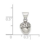 Sterling Silver Antiqued Acorn Pendant - Image 3
