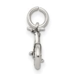 Sterling Silver Antiqued Bicycle Charm - Image 2
