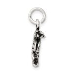Sterling Silver Antiqued Shrimp Charm - Image 2