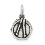 Sterling Silver Antiqued Drum Charm - Image 4