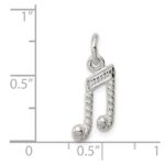 Sterling Silver Music Notes Charm - Image 3