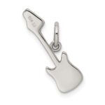 Sterling Silver Rhodium-plated Electric Guitar Charm - Image 3
