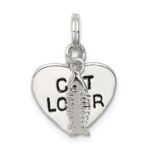 Sterling Silver Cat Lover Pendant - Image 5