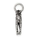 Sterling Silver Antiqued Moose Charm - Image 2