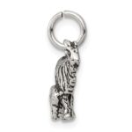 Sterling Silver Antiqued Goat Charm - Image 2
