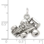 Sterling Silver Antiqued Go Kart Racer Charm - Image 3