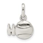 Sterling Silver Antiqued Bowling Ball and Pins Charm - Image 3
