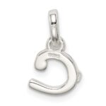Sterling Silver Letter C with Enamel Pendant - Image 4