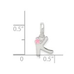Sterling Silver Letter K with Enamel Pendant - Image 4