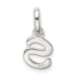 Sterling Silver Letter S with Enamel Pendant - Image 3