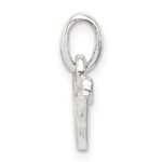 Sterling Silver Letter V with Enamel Pendant - Image 2