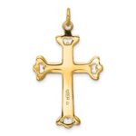 Sterling Silver Platinum-plated & Gold-tone Cross Pendant - Image 4