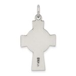 Sterling Silver Antiqued Irish Cross Pendant - Image 4