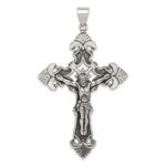 Sterling Silver Antiqued Crucifix Pendant