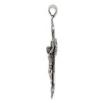 Sterling Silver Antiqued Crucifix Pendant - Image 2