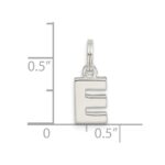 Sterling Silver Letter E Initial Charm - Image 4