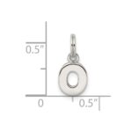 Sterling Silver Letter O Initial Charm - Image 4