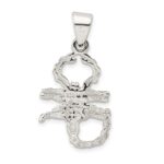 Sterling Silver Polished Scorpion Pendant - Image 4