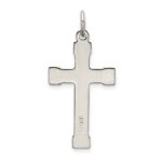 Sterling Silver & Gold-plated Polished Cross Pendant - Image 3