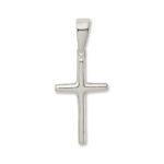 Sterling Silver Polished Cross Pendant - Image 3