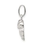 Sterling Silver Polished Owl Charm - Image 2