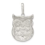 Sterling Silver MOP and Onyx Owl Pendant - Image 3