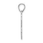 Sterling Silver Rhod-plate Enamel Autism w/Heart Handprint Pendant - Image 2