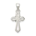 Sterling Silver Polished Cross Pendant - Image 3