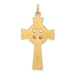 Sterling Silver & Gold Tone INRI Crucifix Pendant - Image 3