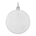 Sterling Silver Platinum-plated Enamel St. Christopher Medal - Image 3