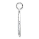 Sterling Silver Platinum-plated Enamel St. Christopher Medal - Image 2