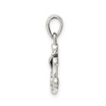 Sterling Silver Polished Anchor Pendant - Image 2