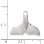 Sterling Silver Whale Tail Charm - Image 3