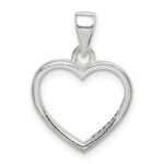 Sterling Silver Enamel LOVE YOU MOM Heart Pendant