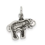 Sterling Silver Antique Elephant Charm - Image 3