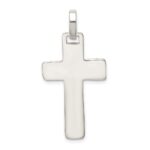Sterling Silver Polished Cross Pendant - Image 3
