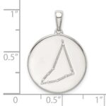 Sterling Silver Rhodium-plated & CZ Capricorn Zodiac Pendant - Image 4