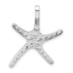 De-Ani Sterling Silver Rhodium-Plated Polished Dancing Starfish Slide - Image 5
