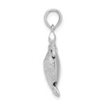 De-Ani Sterling Silver Rhodium-plated Polished 3D Moveable Sea Turtle Pendant - Image 2