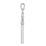 De-Ani Sterling Silver Rhodium-Plated 3D Key to My Heart Key Pendant - Image 3