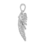 De-Ani Sterling Silver Rhodium-Plated Polished Large Florida Lobster Pendant - Image 2