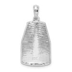 De-Ani Sterling Silver Rhodium-Plated Polished Large Key West USA Pendant - Image 4