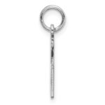 Sterling Silver/Rhodium-plated Elongated Number 25 Charm - Image 2