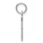 Sterling Silver/Rhodium-plated Elongated Number 56 Charm - Image 2
