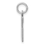 Sterling Silver/Rhodium-plated Elongated Number 86 Charm - Image 2
