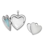 Sterling Silver Rhodium-plate God Has.. Diamond Ash Holder Heart Locket - Image 4